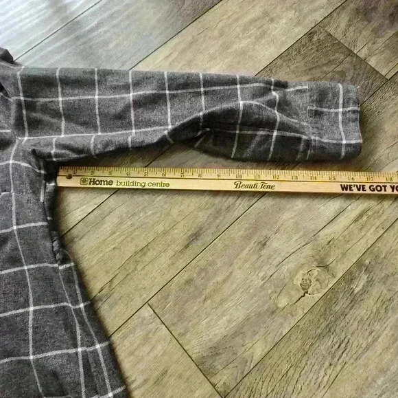 HATLEY large Grey 💯 Cotton women's shirt dress - Picture 10 of 15